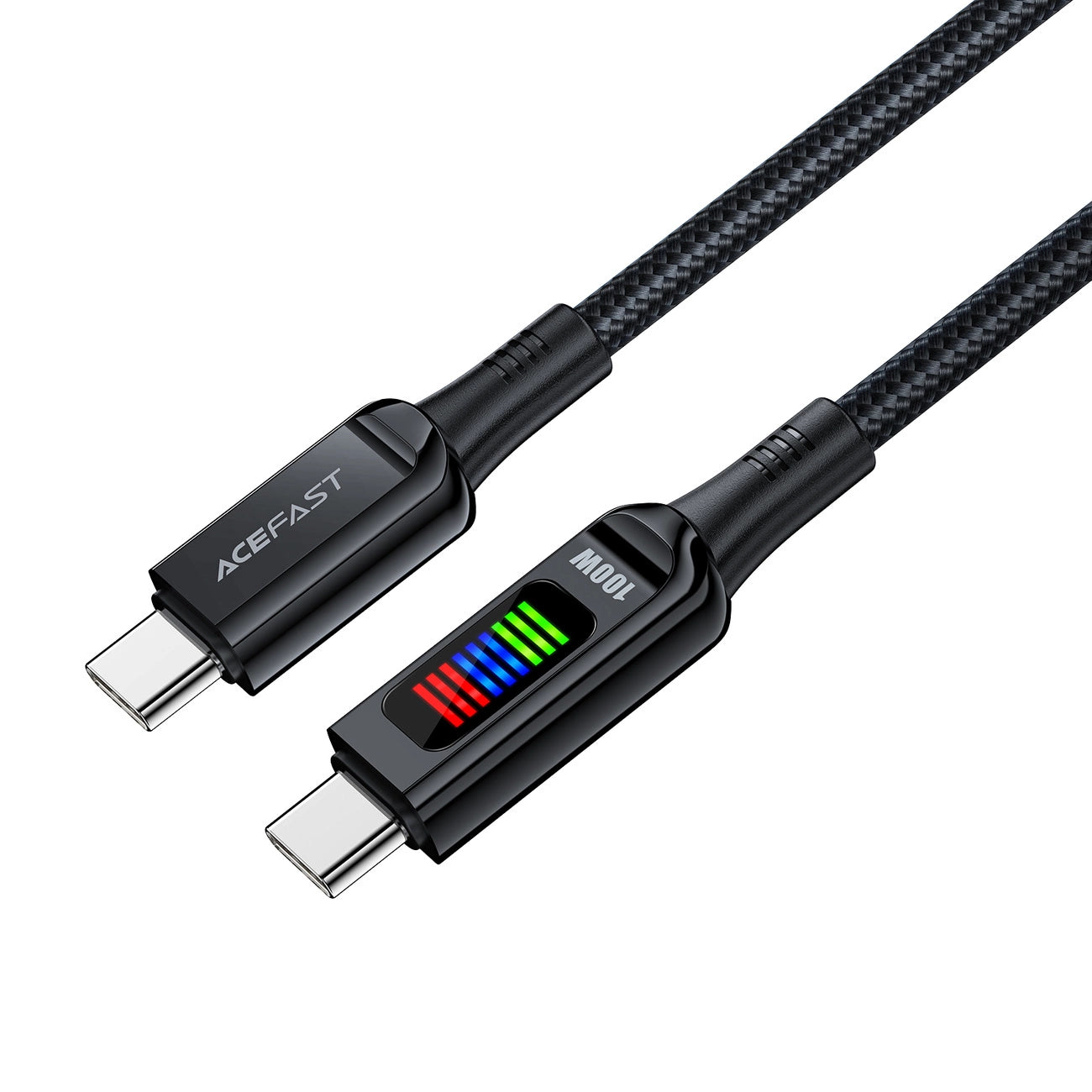 Acefast C7-03 USB-C USB-C 100W 1.2m cable with display - black_1