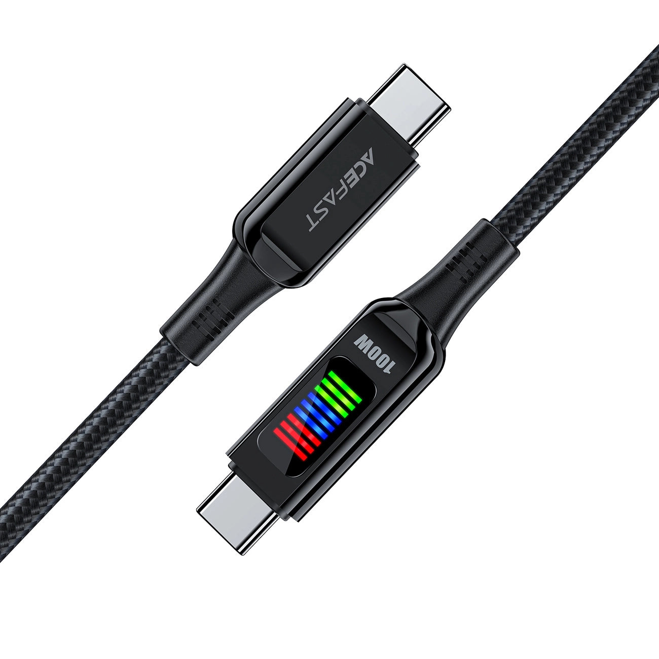Acefast C7-03 USB-C USB-C 100W 1.2m cable with display - black_3