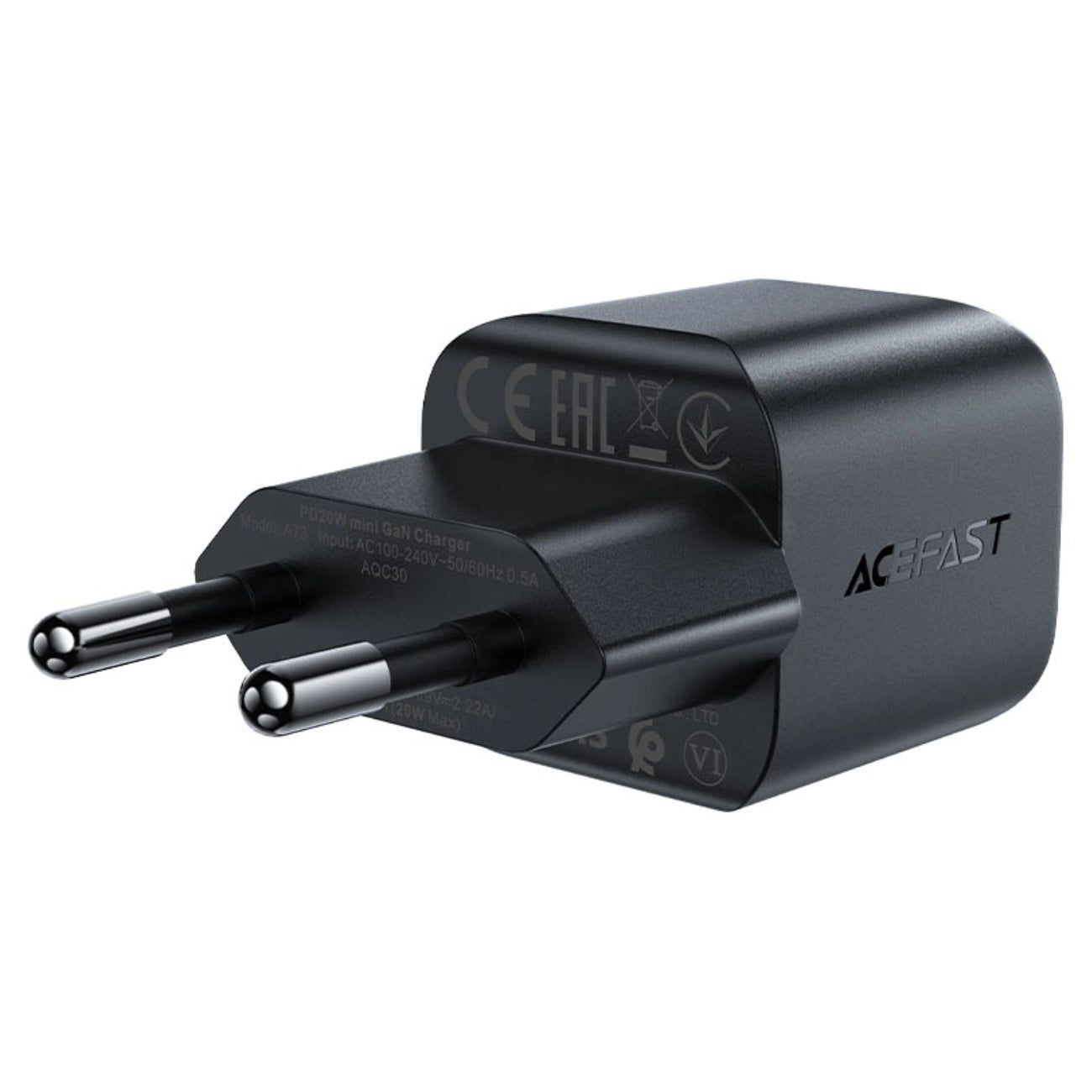 Acefast A73 Mini PD 20W GaN USB-C wall charger - black_3
