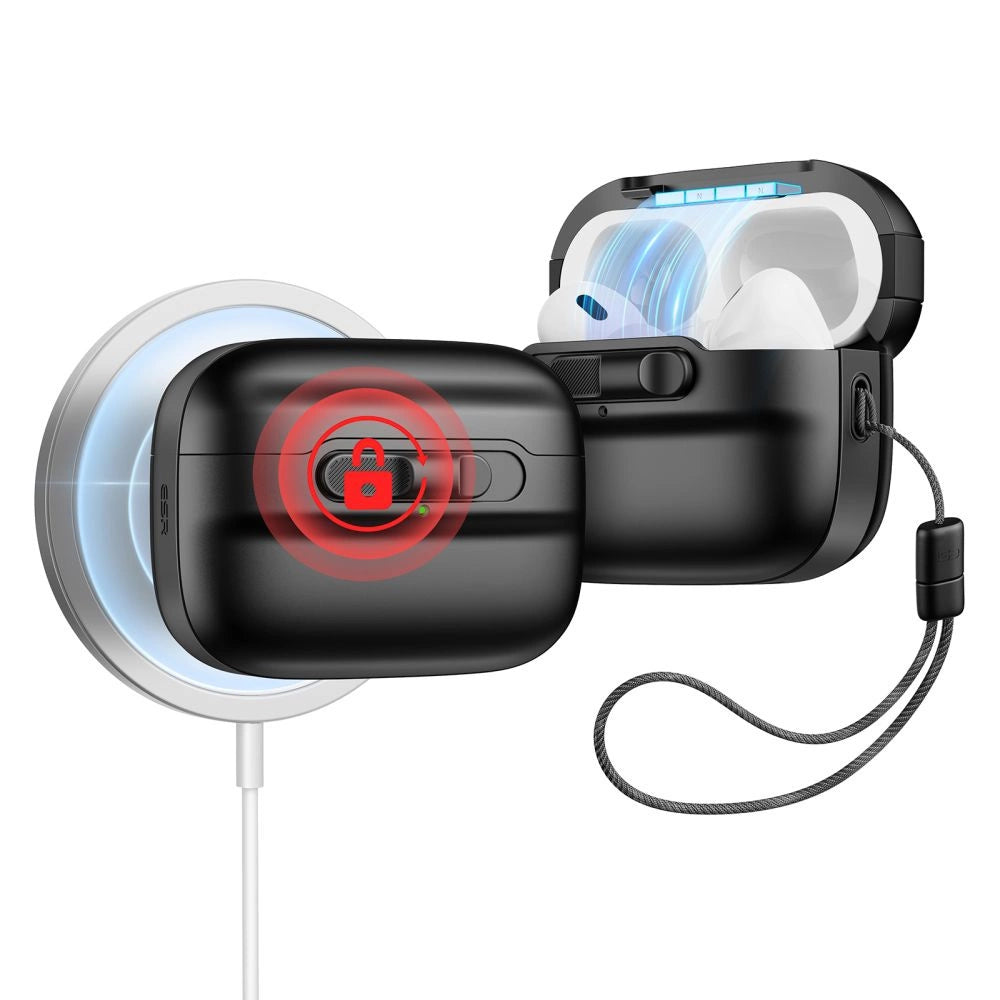 ESR Pulse Halolock Case with MagSafe for Apple AirPods Pro 1/2 - Black_6