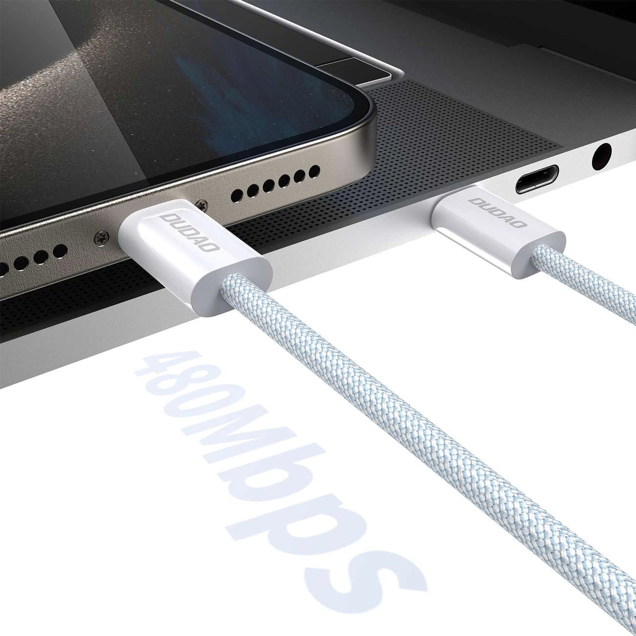 Dudao L6C USB-C - USB-C PD 30W cable 2m - light blue_3