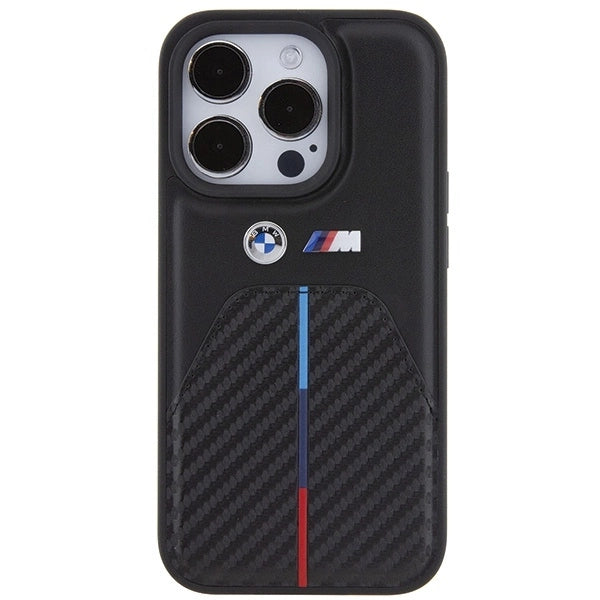 Etui BMW Stamped Tricolor Stripe na iPhone 15 Pro - czarne_2