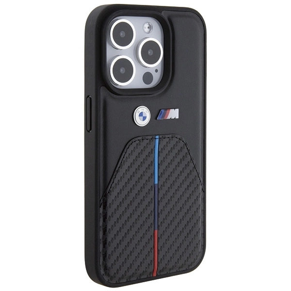 Etui BMW Stamped Tricolor Stripe na iPhone 15 Pro - czarne_3