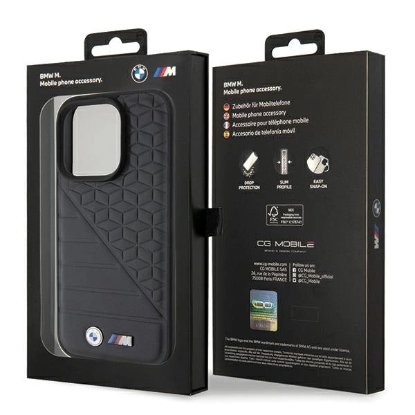BMW Bi Pattern iPhone 15 Pro Case - Black_7