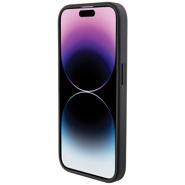 BMW Leather Blue Dots iPhone 15 Pro Max Case - Black_4