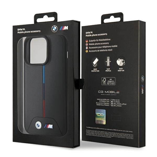 BMW Quilted Tricolor MagSafe case for iPhone 15 Pro - black_7