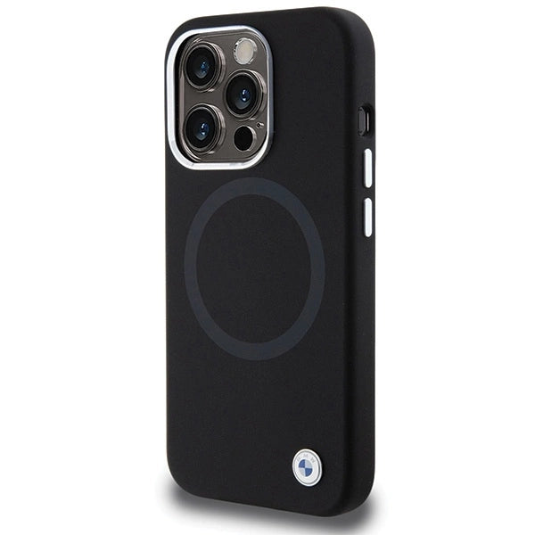 BMW Signature Liquid Silicone MagSafe case for iPhone 15 Pro - black_1