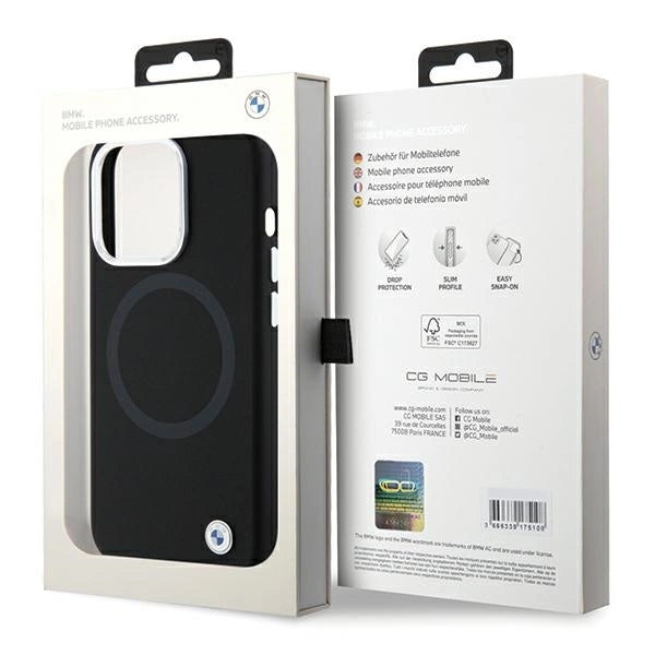 BMW Signature Liquid Silicone MagSafe case for iPhone 15 Pro - black_7