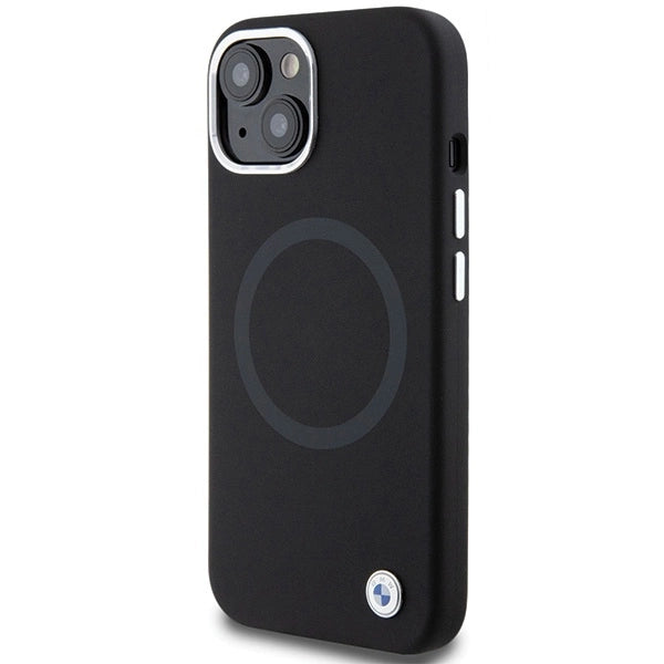 BMW Signature Liquid Silicone MagSafe case for iPhone 15 - black_1