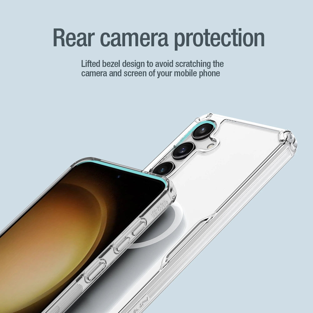 Nillkin Nature Pro armored case with a magnetic ring for Samsung Galaxy S24+ - white_16
