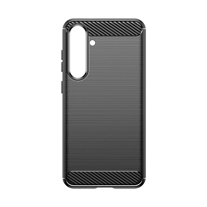 Case for Carbon Case Samsung Galaxy S24+ flexible silicone carbon cover - black_5