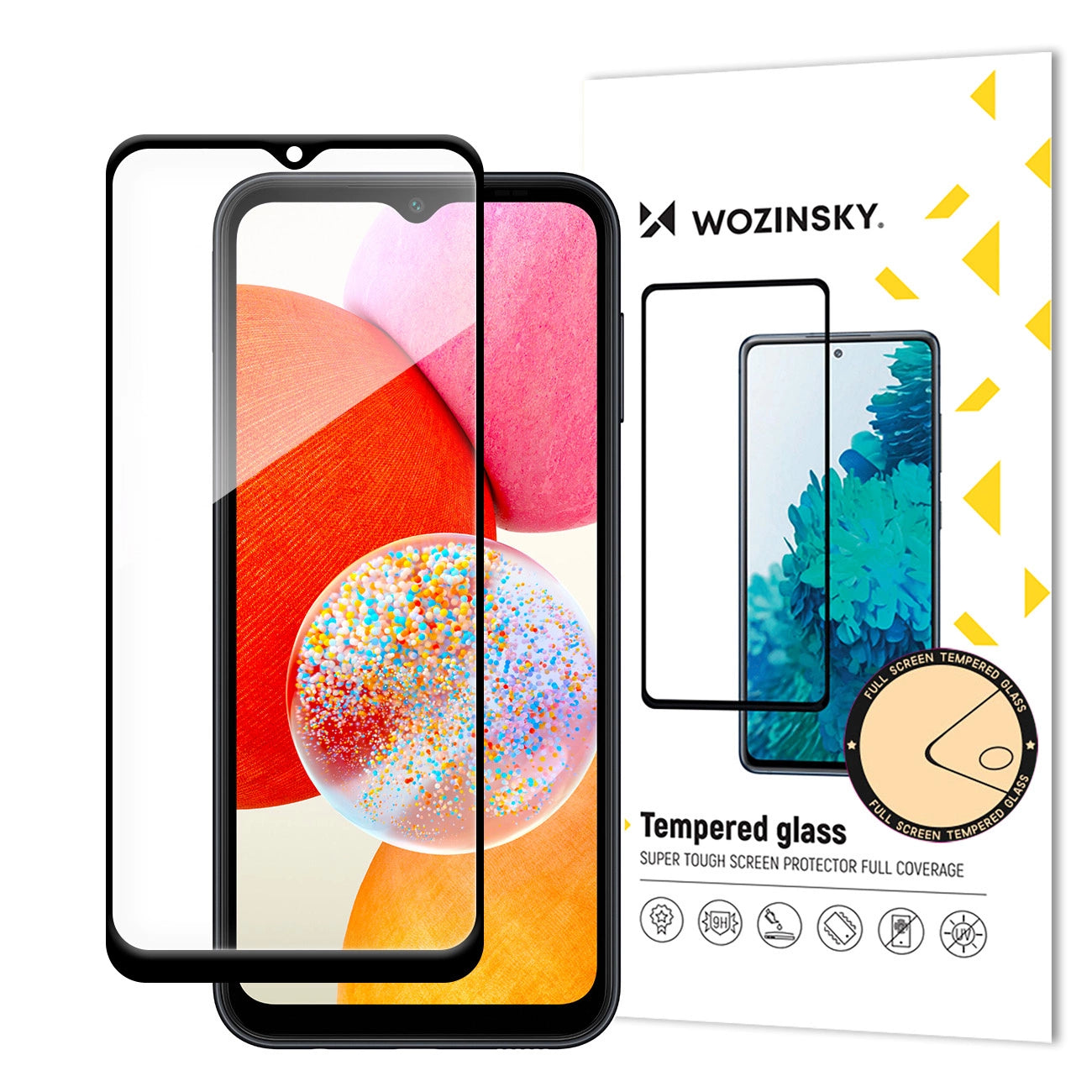 Wozinsky Full Glue Tempered Glass with Black Frame for Samsung A15 / A15 5G_0