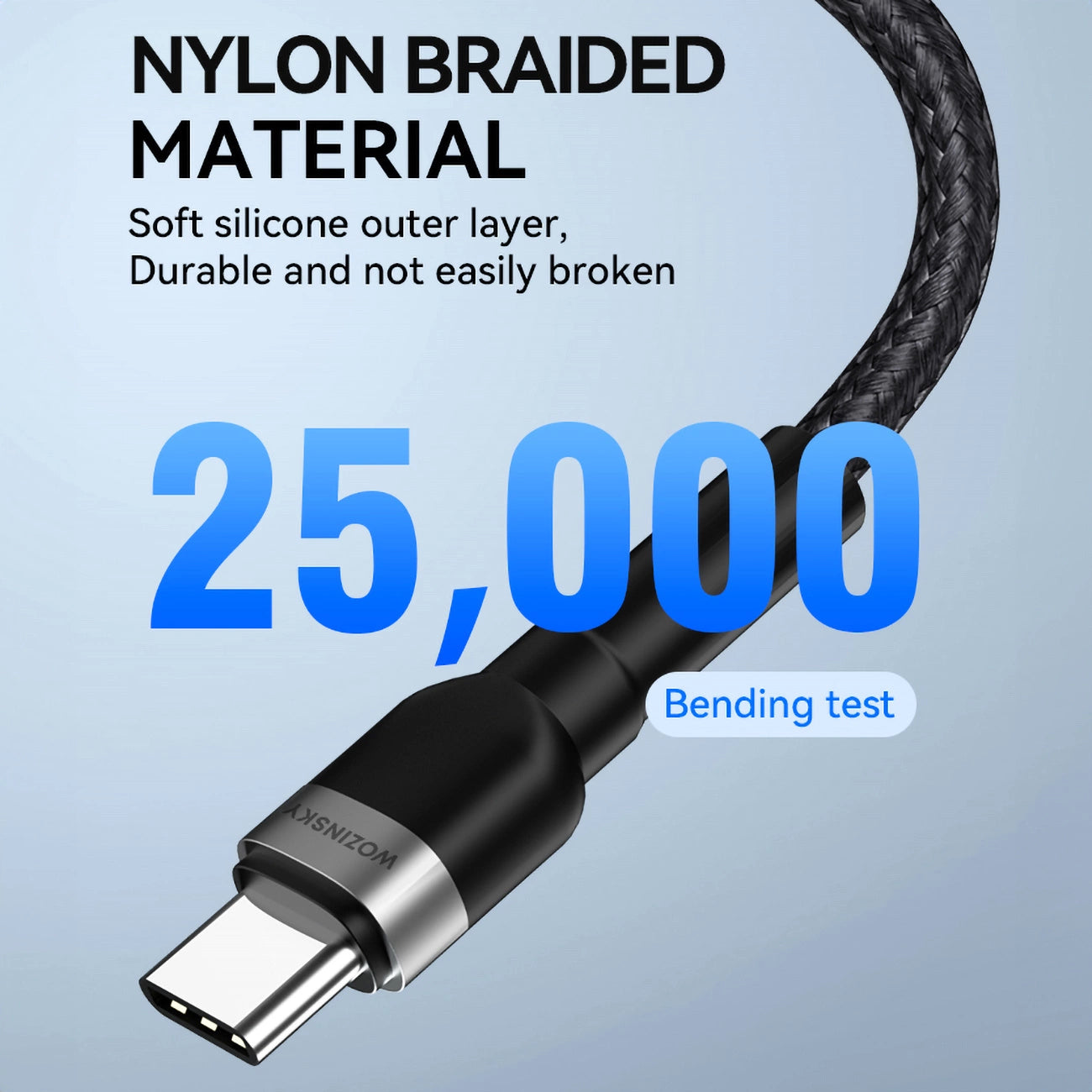 Wozinsky WNBCC1 USB-C / USB-C PD 65W cable 1 m - black_7