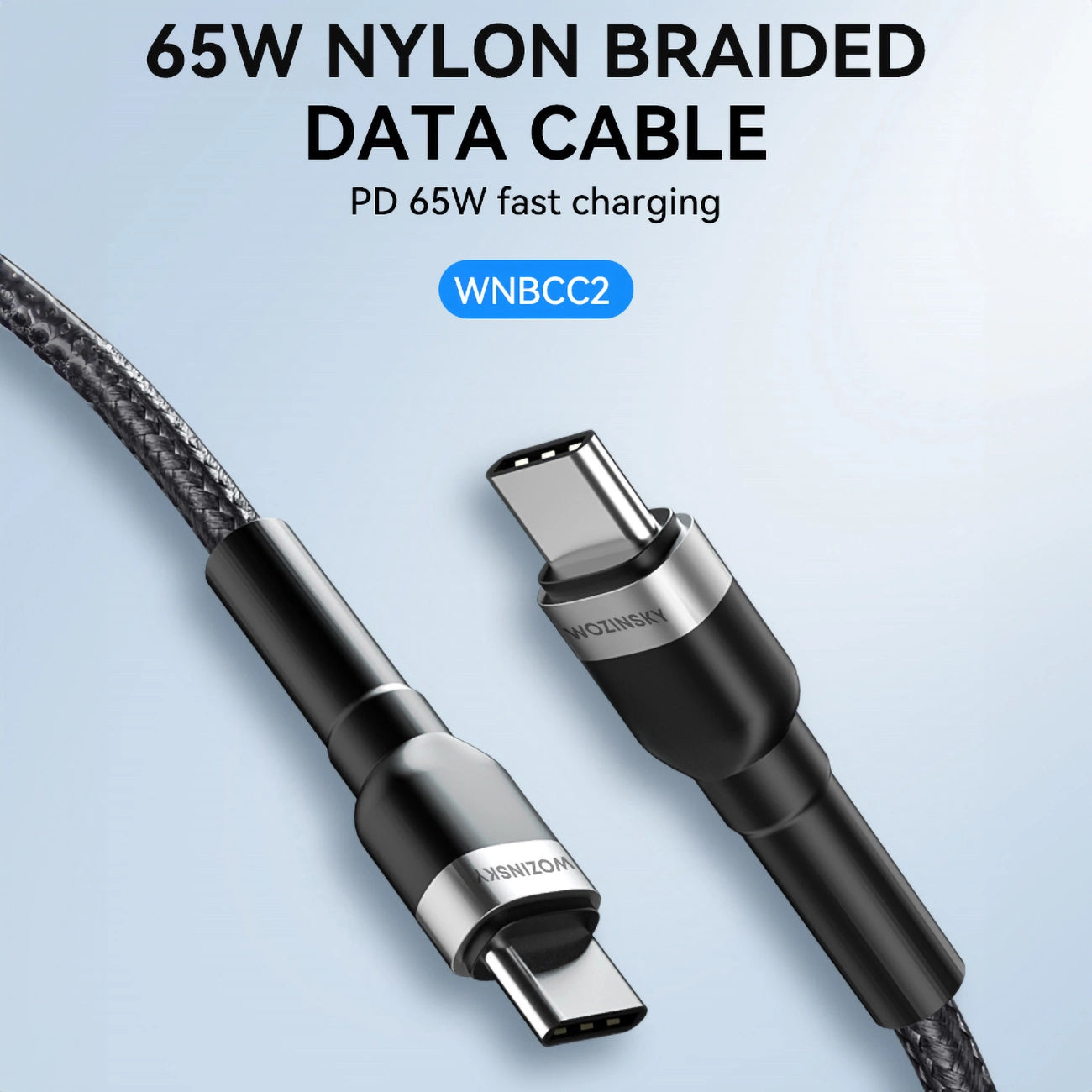 Wozinsky WNBCC2 USB-C / USB-C PD 65W cable 2 m - black_5