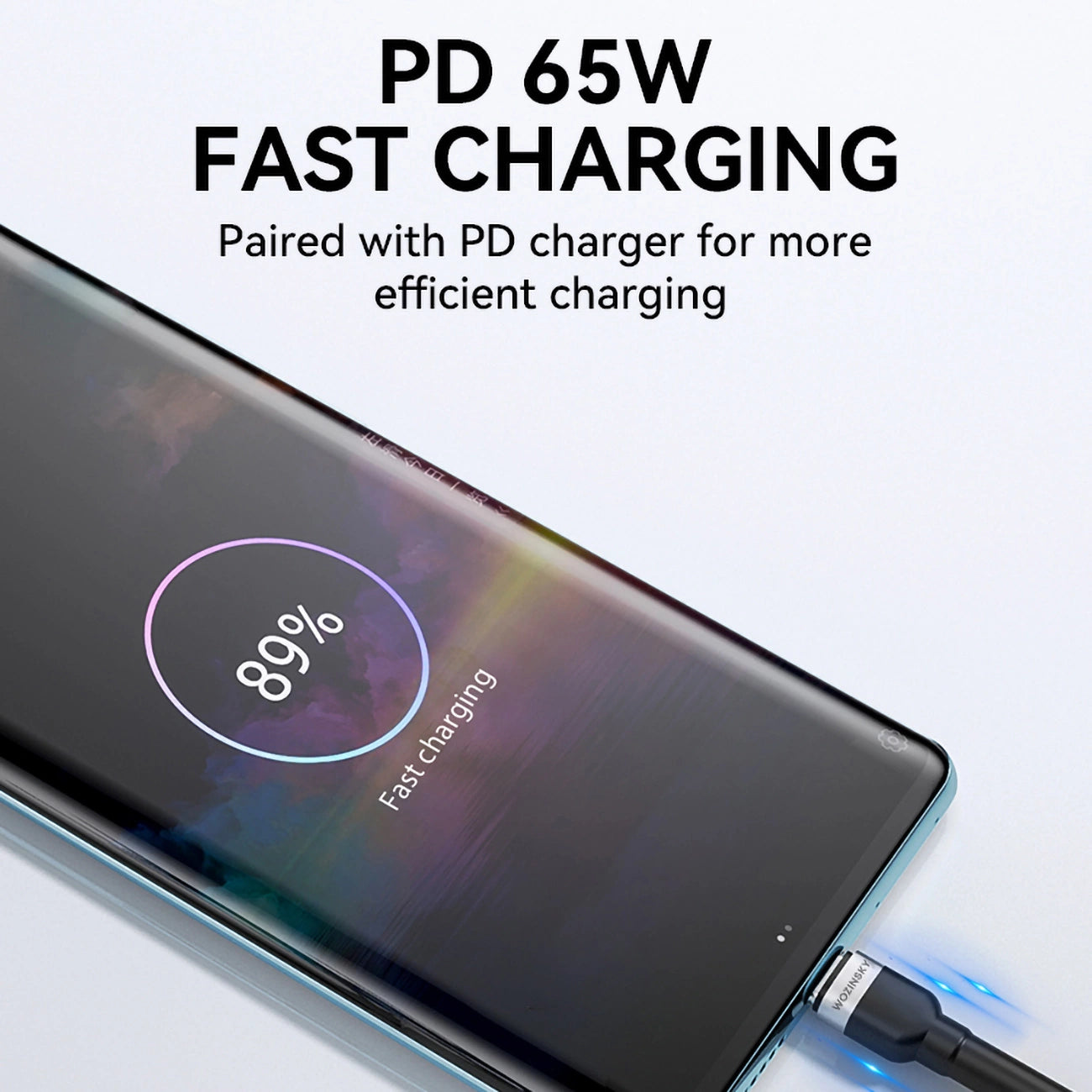 Wozinsky WNBCC2 USB-C / USB-C PD 65W cable 2 m - black_6