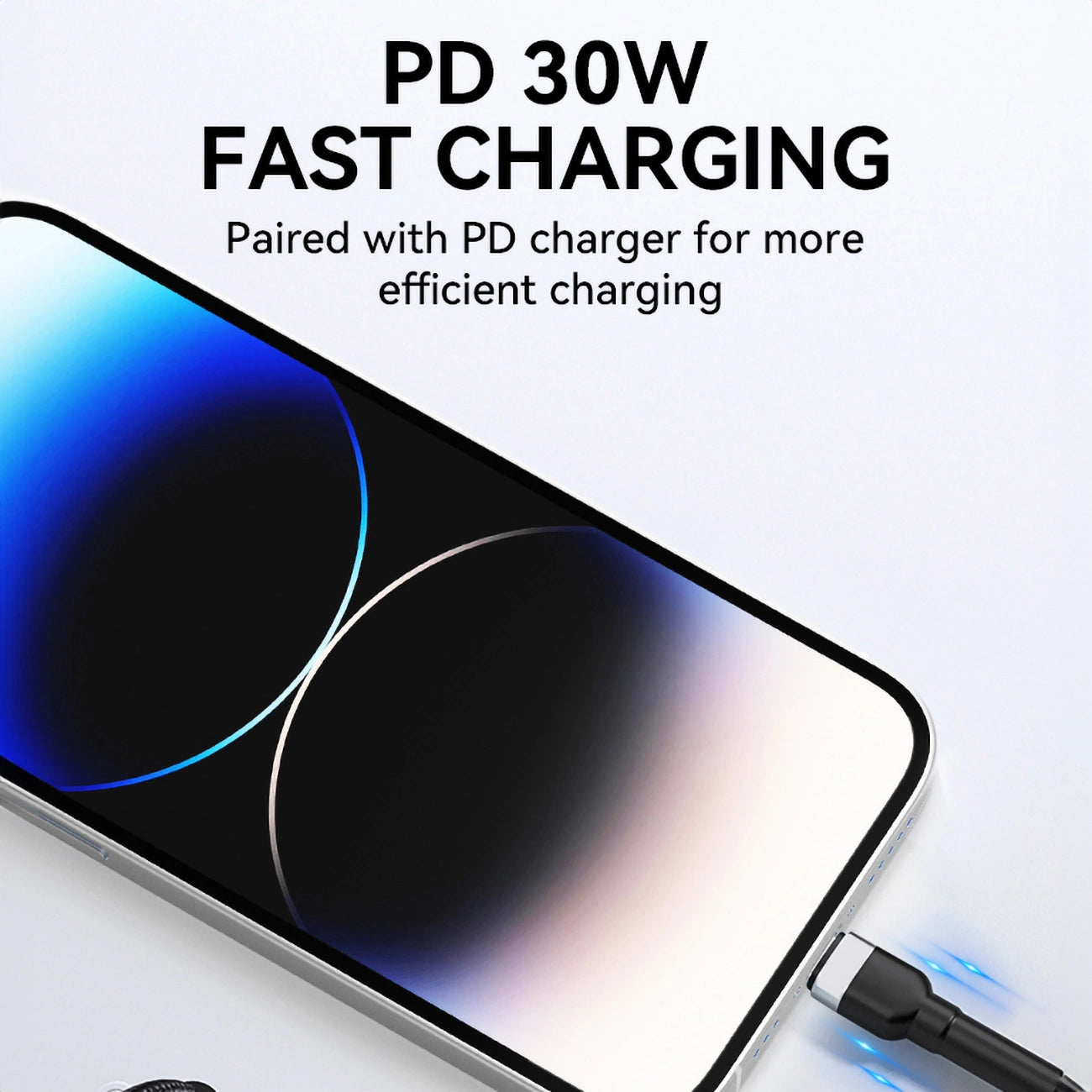 Wozinsky WNBCL1 Lightning / USB-C PD 30W cable 1 m - black_6