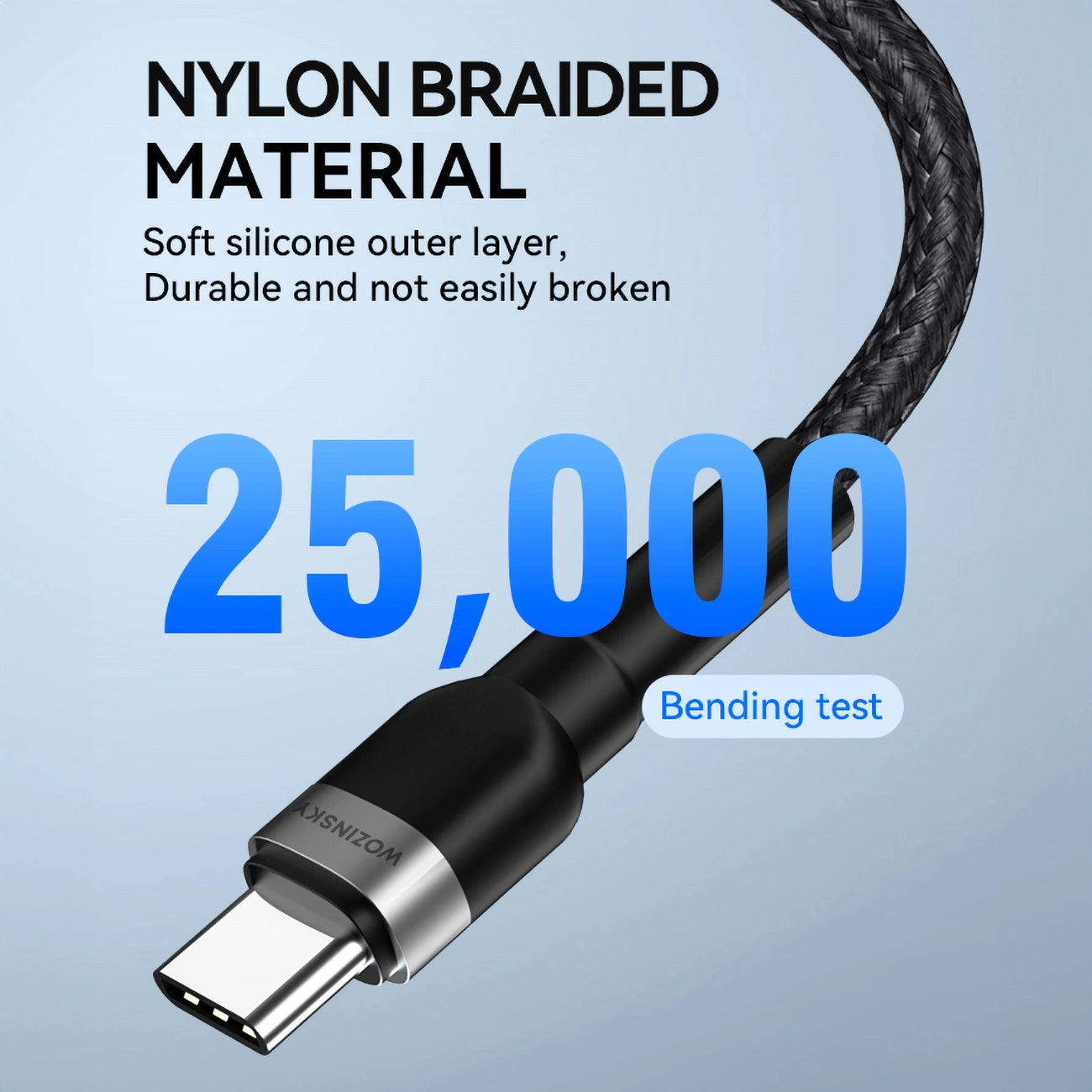 Wozinsky WNBCL1 Lightning / USB-C PD 30W cable 1 m - black_7