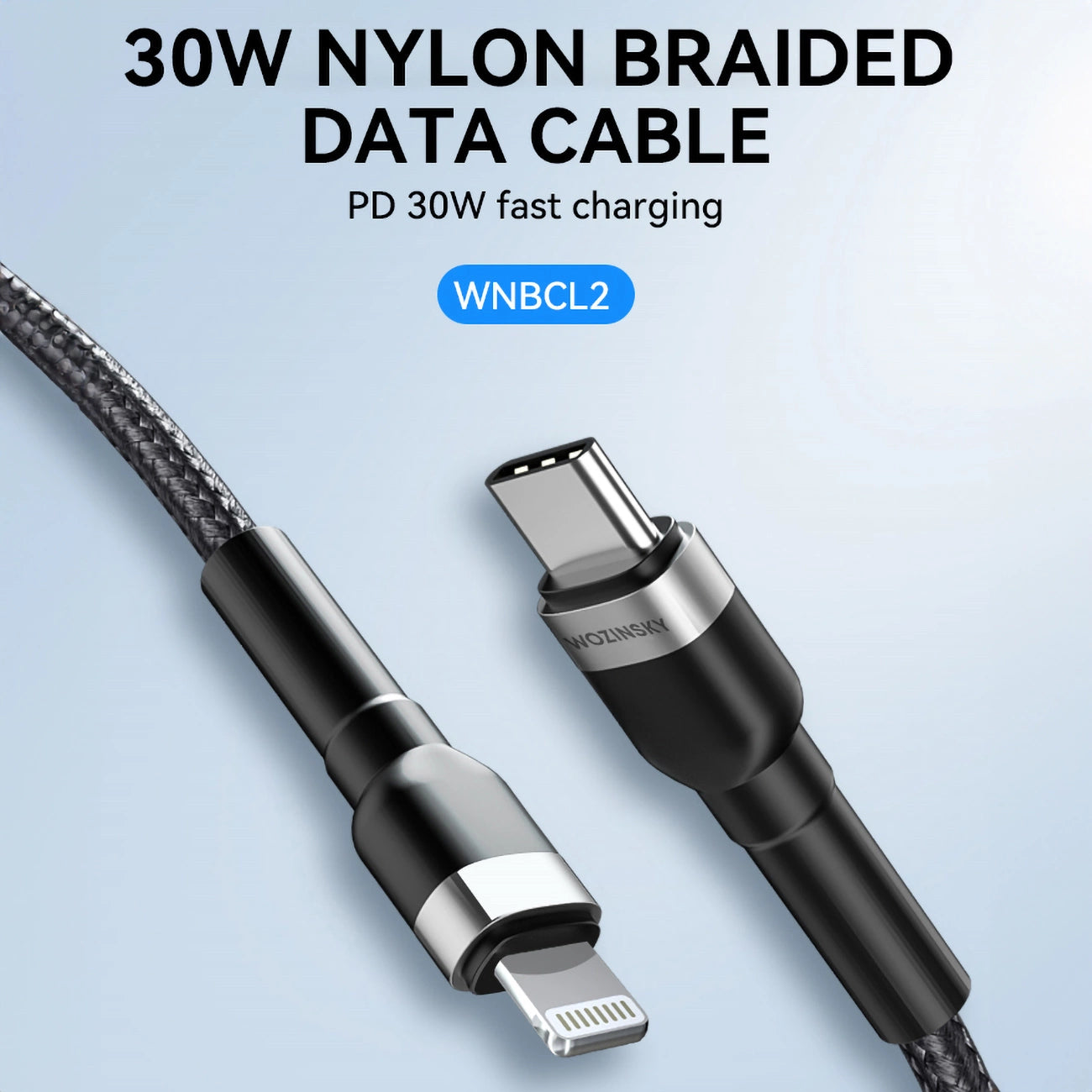 Wozinsky WNBCL2 Lightning / USB-C PD 30W cable 2 m - black_5