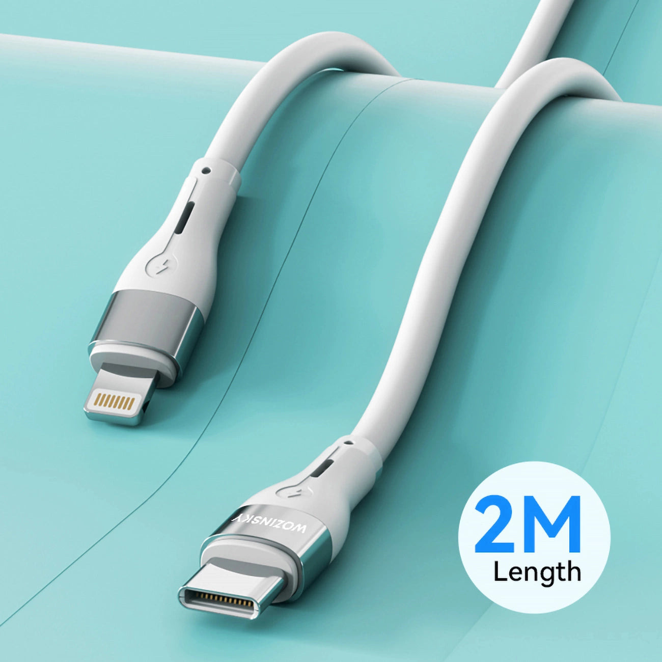 Wozinsky WSTCL2 Lightning / USB-C PD 27W cable 2 m - white_5