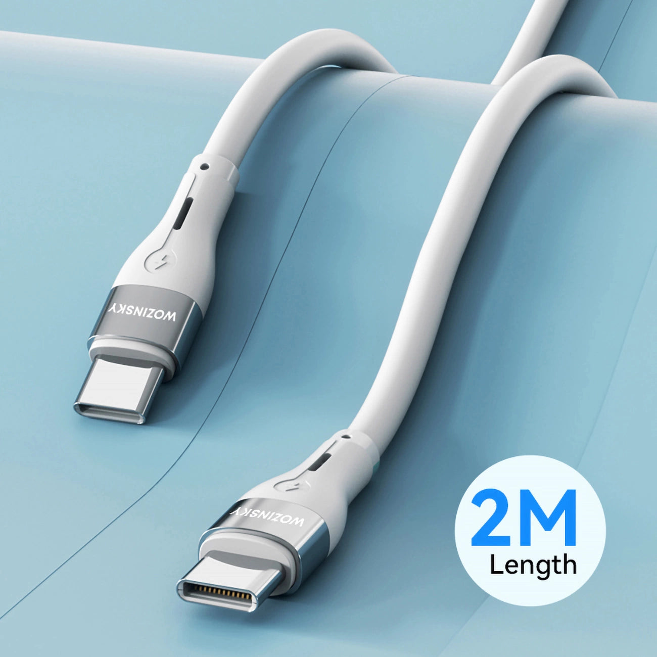 Wozinsky WSTCC2 USB-C / USB-C PD 65W cable 2 m - white_6