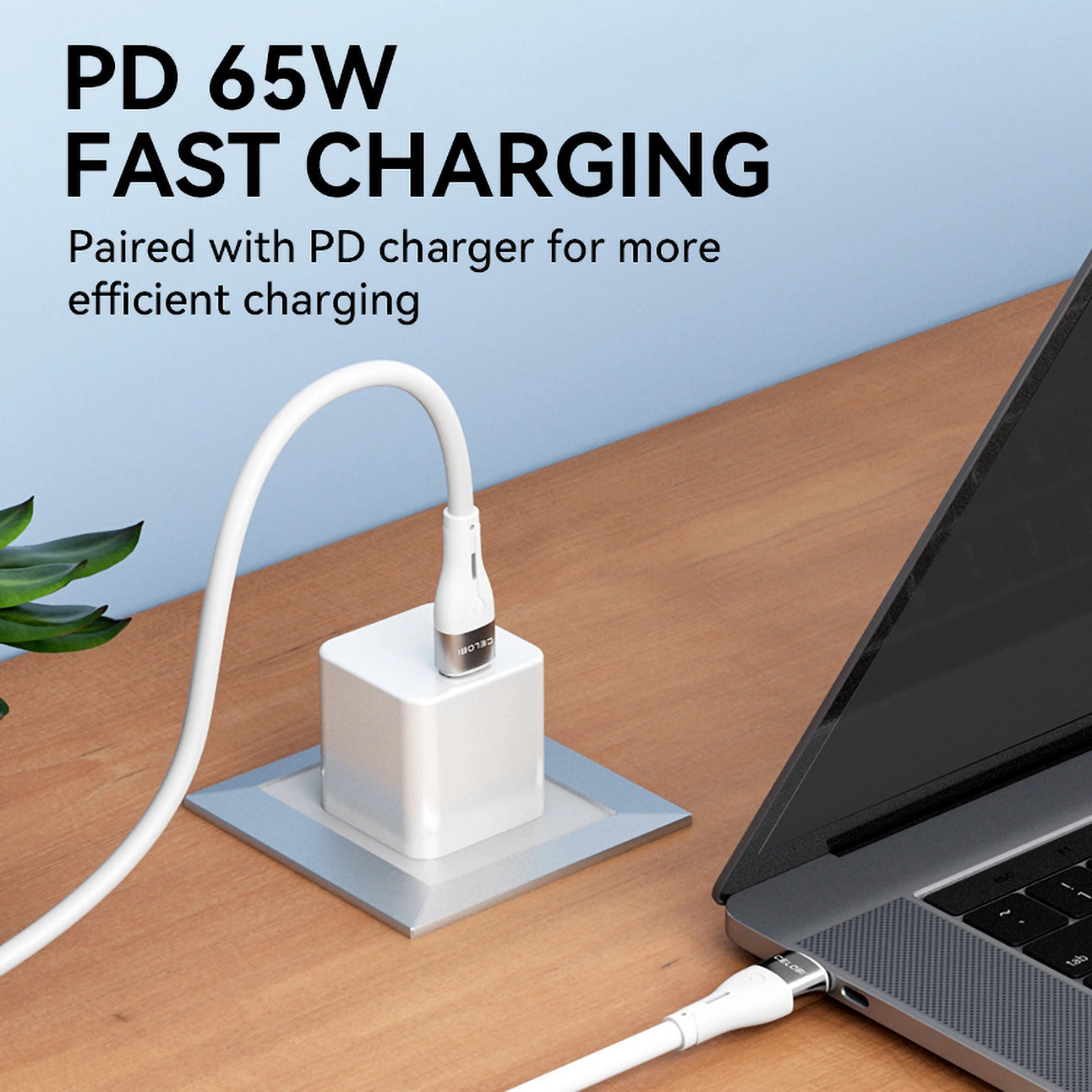 Wozinsky WSTCC2 USB-C / USB-C PD 65W cable 2 m - white_8