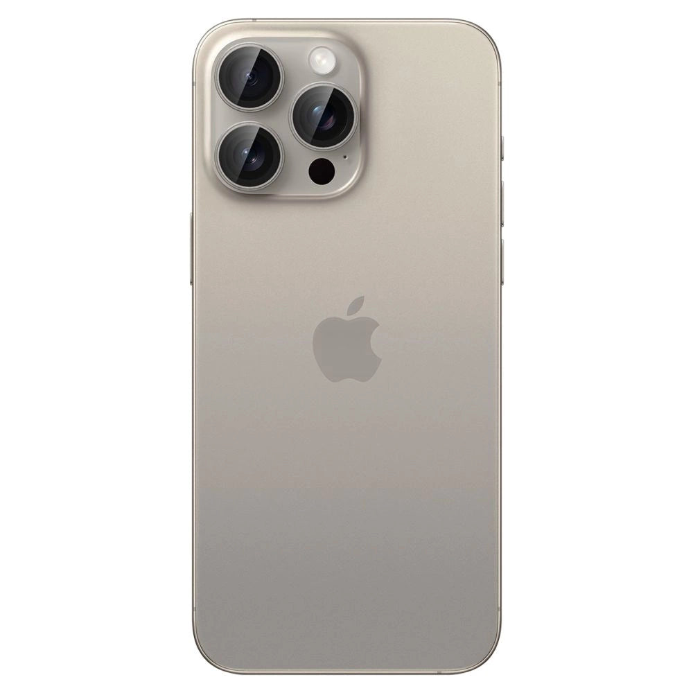Spigen Optik.tR EZ Fit Camera Protector for iPhone 14 Pro / Pro Max / 15 Pro / Pro Max - Natural Titanium 2 pcs._2
