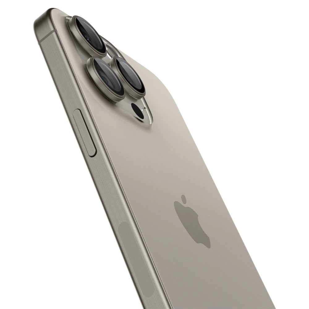 Spigen Optik.tR EZ Fit Camera Protector for iPhone 14 Pro / Pro Max / 15 Pro / Pro Max - Natural Titanium 2 pcs._3