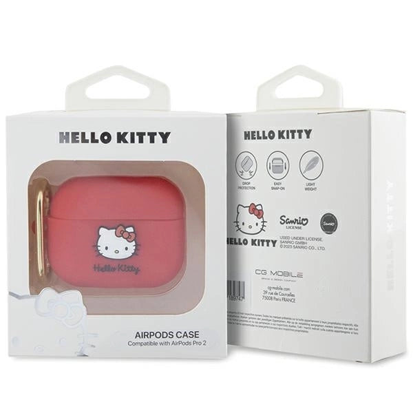 Hello Kitty Silicone 3D Kitty Head case for AirPods Pro 2 (2022/2023) - fuchsia_3