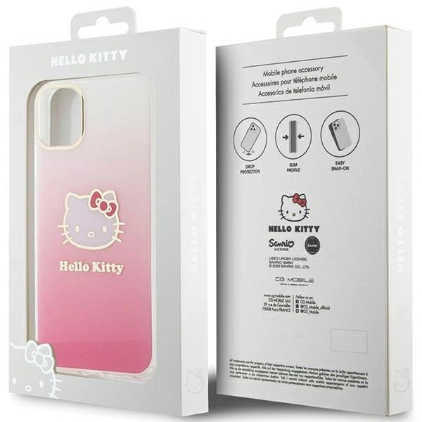 Hello Kitty IML Gradient Electrop Kitty Head Case for iPhone 11 / Xr - Pink_7