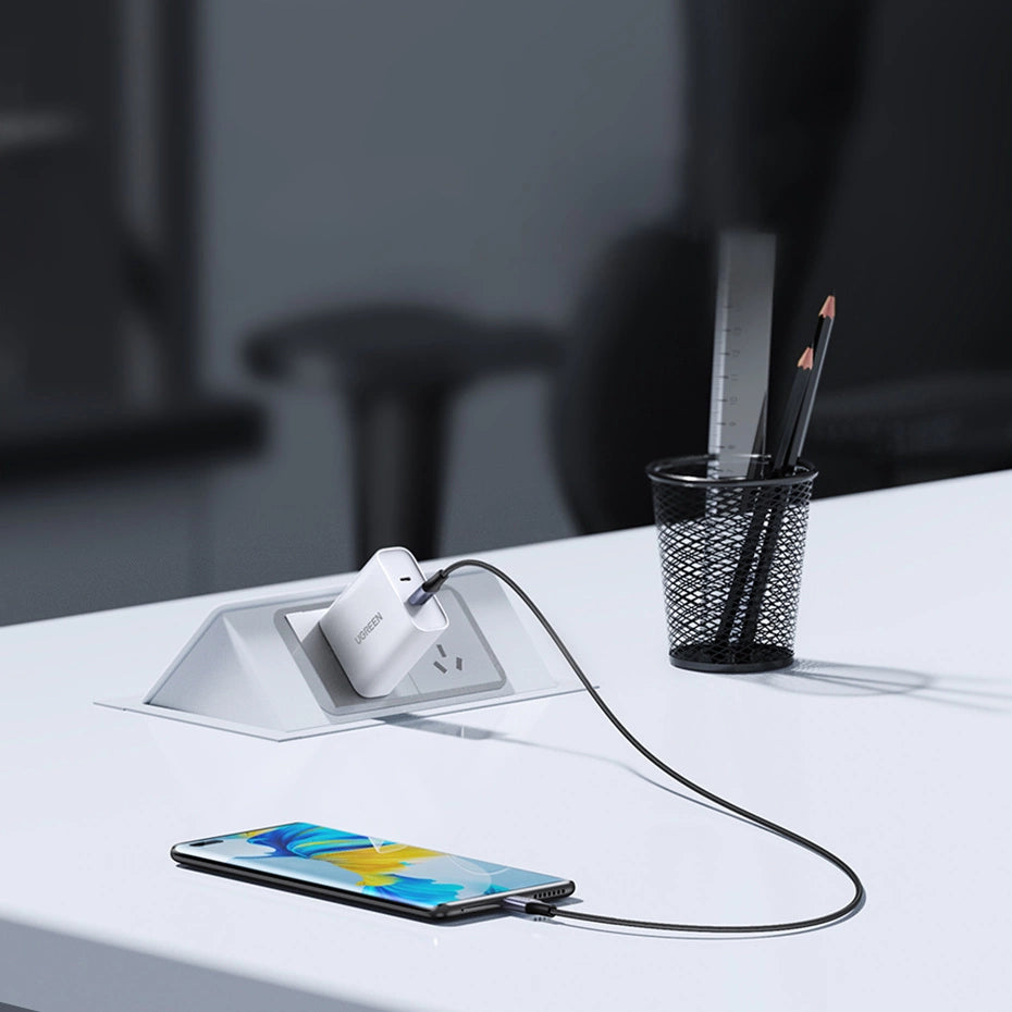 Ugreen US535 USB-C / USB-C PD cable 240W 5A 1m - gray_1