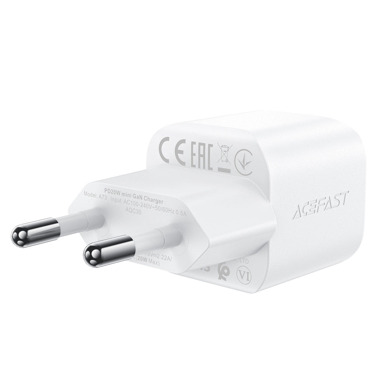 Acefast A73 Mini PD 20W GaN wall charger + USB-C cable - white_2
