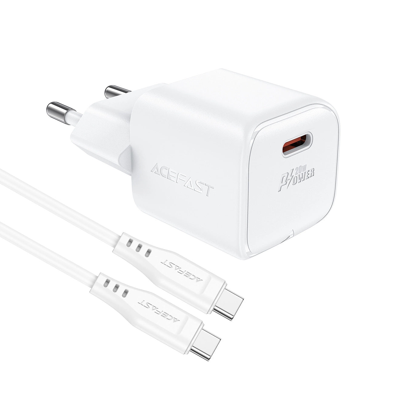 Acefast A73 Mini PD 20W GaN wall charger + USB-C cable - white_3