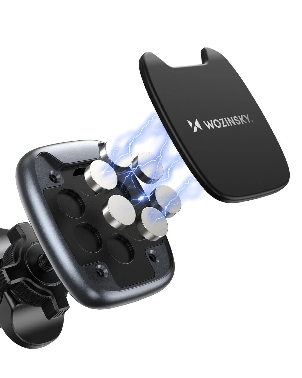 Wozinsky WUMTK magnetic phone holder for car air vent - black_9