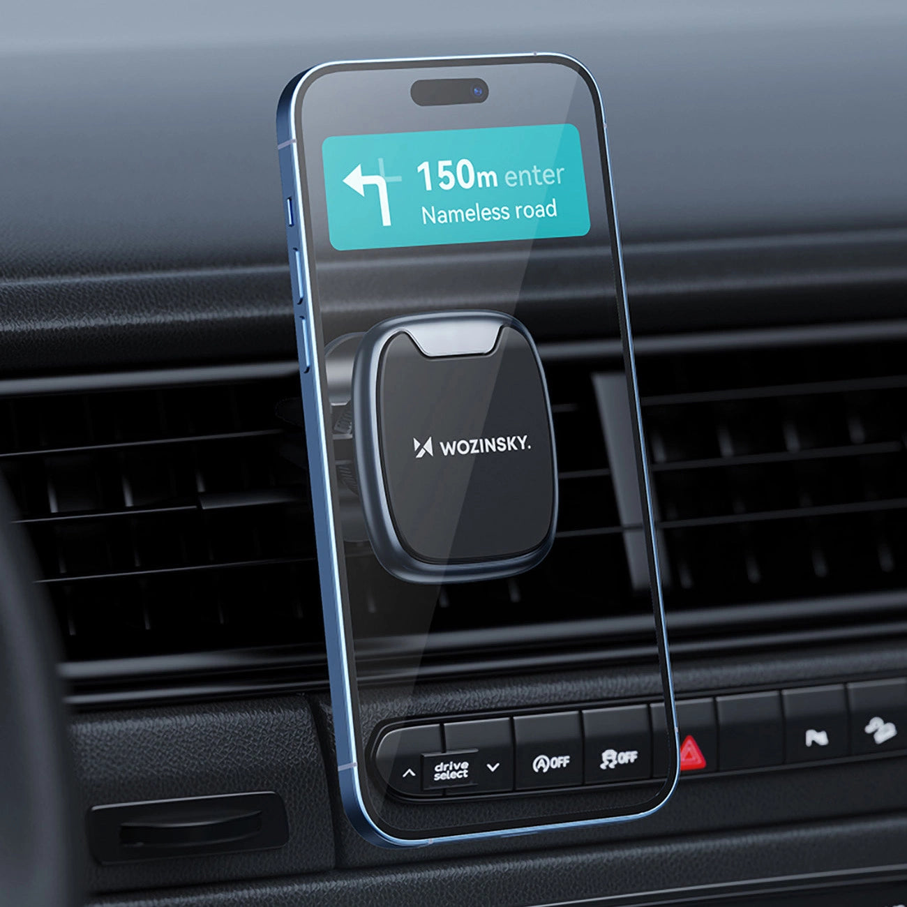 Wozinsky WUMTK magnetic phone holder for car air vent - black_8
