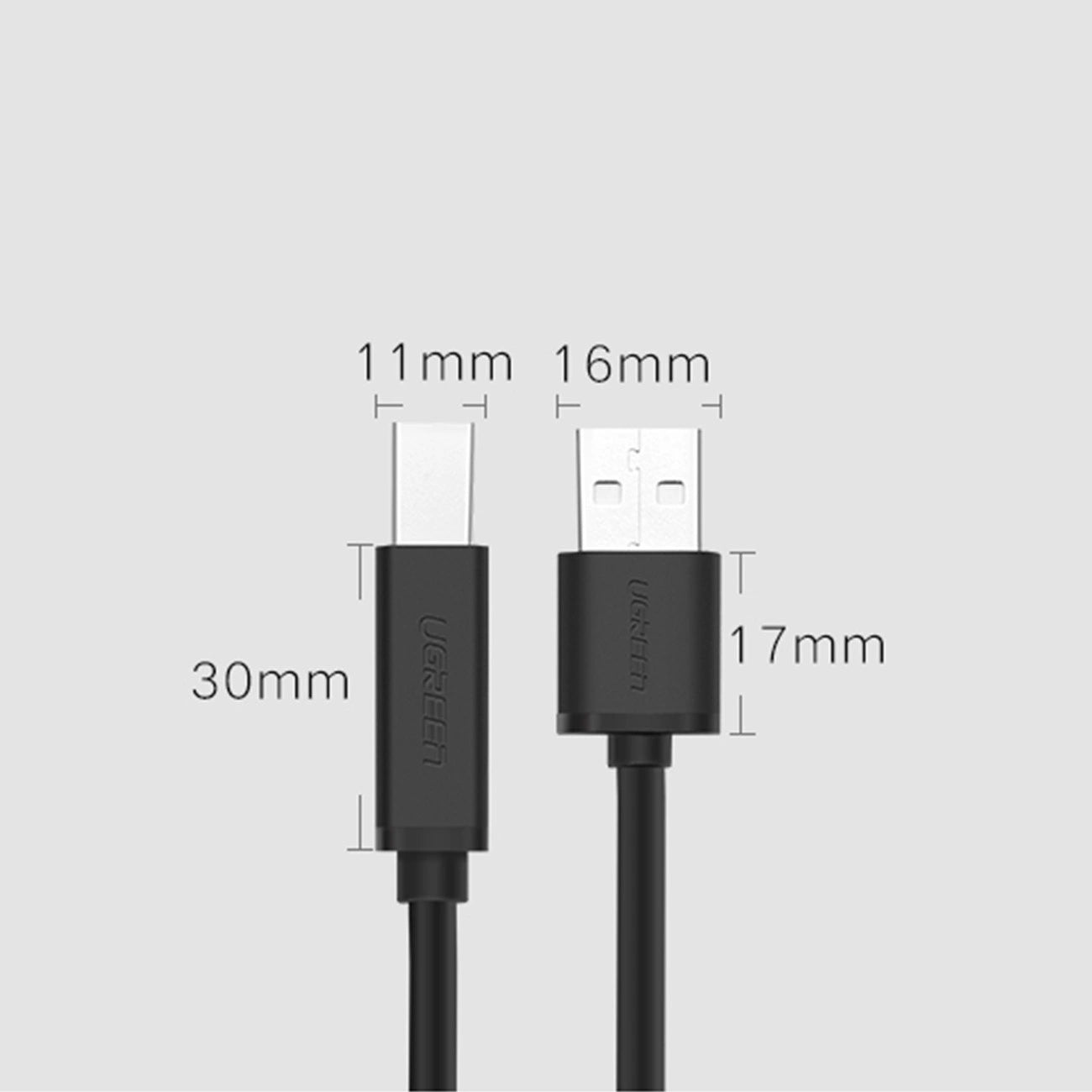Ugreen US122 USB-B USB-A 2.0 printer cable 10m - black_6