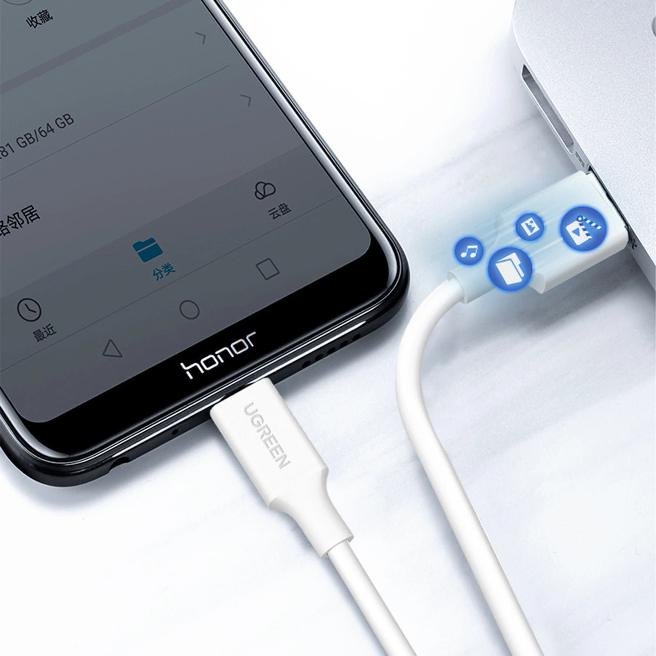 Ugreen US289 60142 micro USB / USB-A cable 1.5m - white_5
