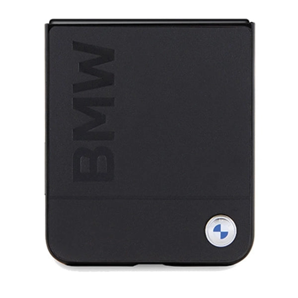 BMW Leather Hot Stamp case for Samsung Galaxy Z Flip 5 - black_4