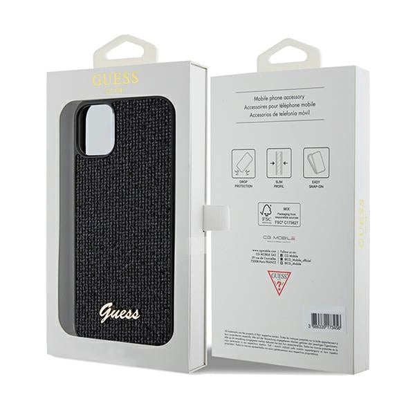 Guess Disco Metal Script case for iPhone 11 / Xr - black_7