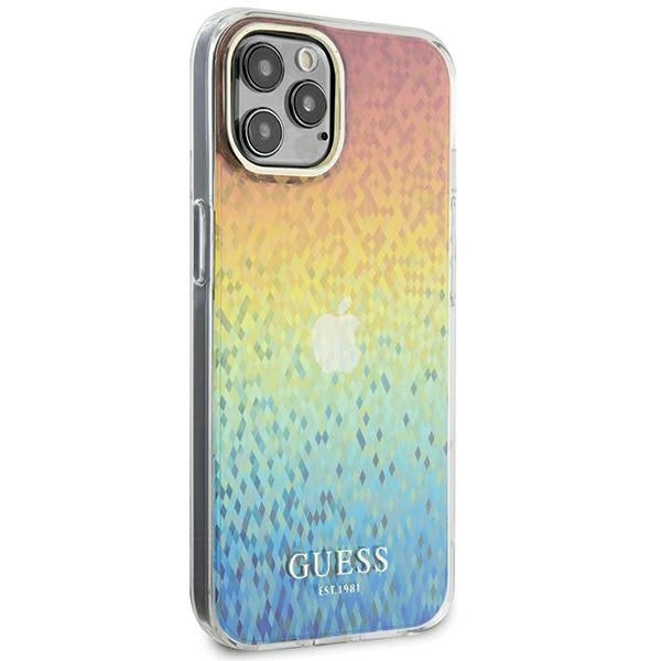 Guess IML Faceted Mirror Disco Iridescent case for iPhone 12/12 Pro - multicolor_3