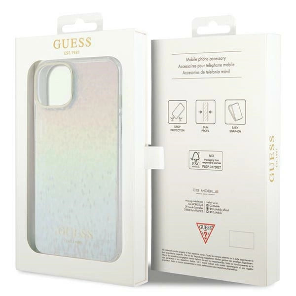 Guess IML Faceted Mirror Disco Iridescent case for iPhone 12/12 Pro - multicolor_7