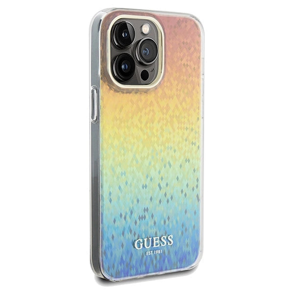 Guess IML Faceted Mirror Disco Iridescent case for iPhone 13 Pro / 13 - multicolor_3