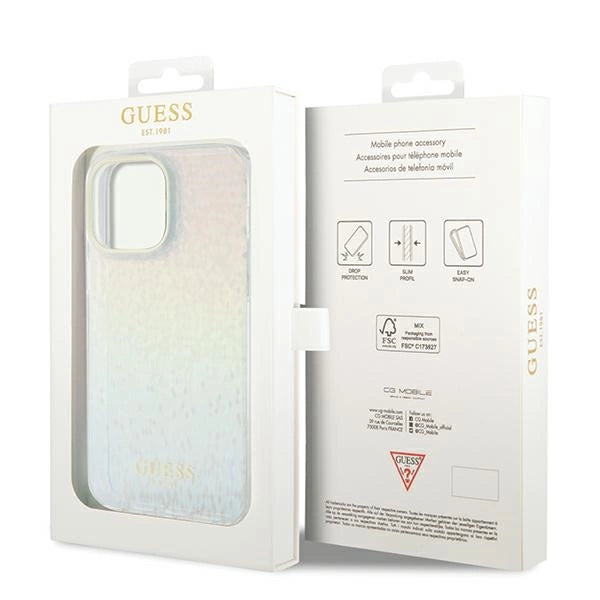 Guess IML Faceted Mirror Disco Iridescent case for iPhone 13 Pro / 13 - multicolor_7