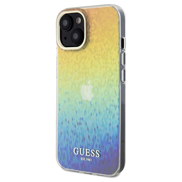 Guess IML Faceted Mirror Disco Iridescent case for iPhone 14 / 15 / 13 - multicolor_1