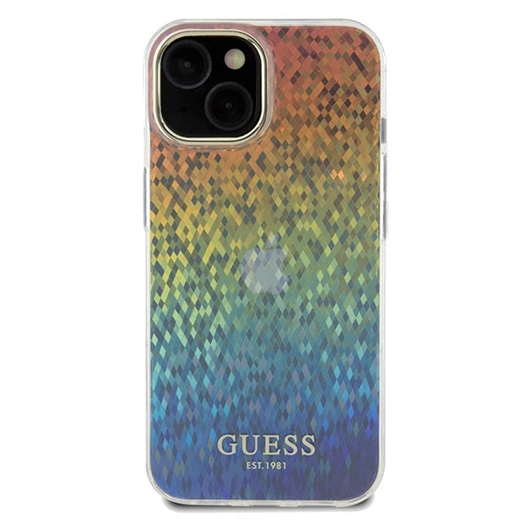 Guess IML Faceted Mirror Disco Iridescent case for iPhone 14 / 15 / 13 - multicolor_2