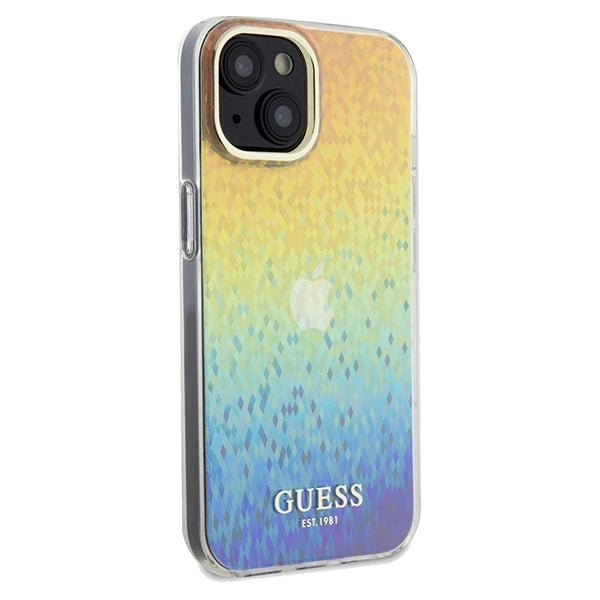 Guess IML Faceted Mirror Disco Iridescent case for iPhone 14 / 15 / 13 - multicolor_3