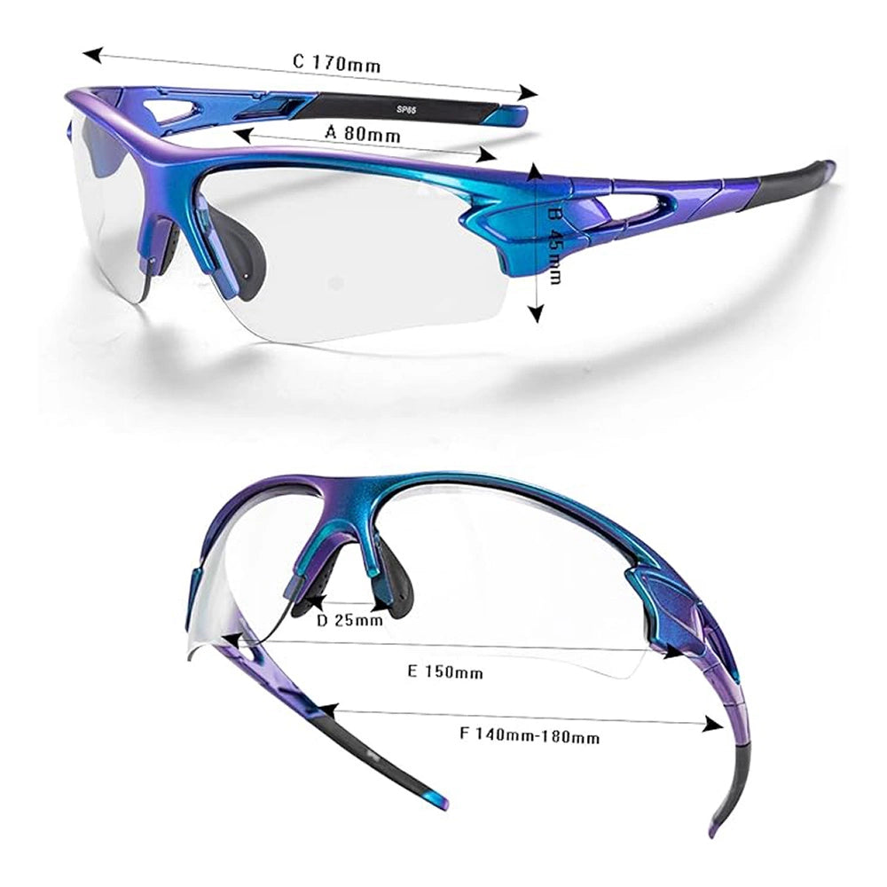 Rockbros 10069 photochromic UV400 cycling glasses - blue_7