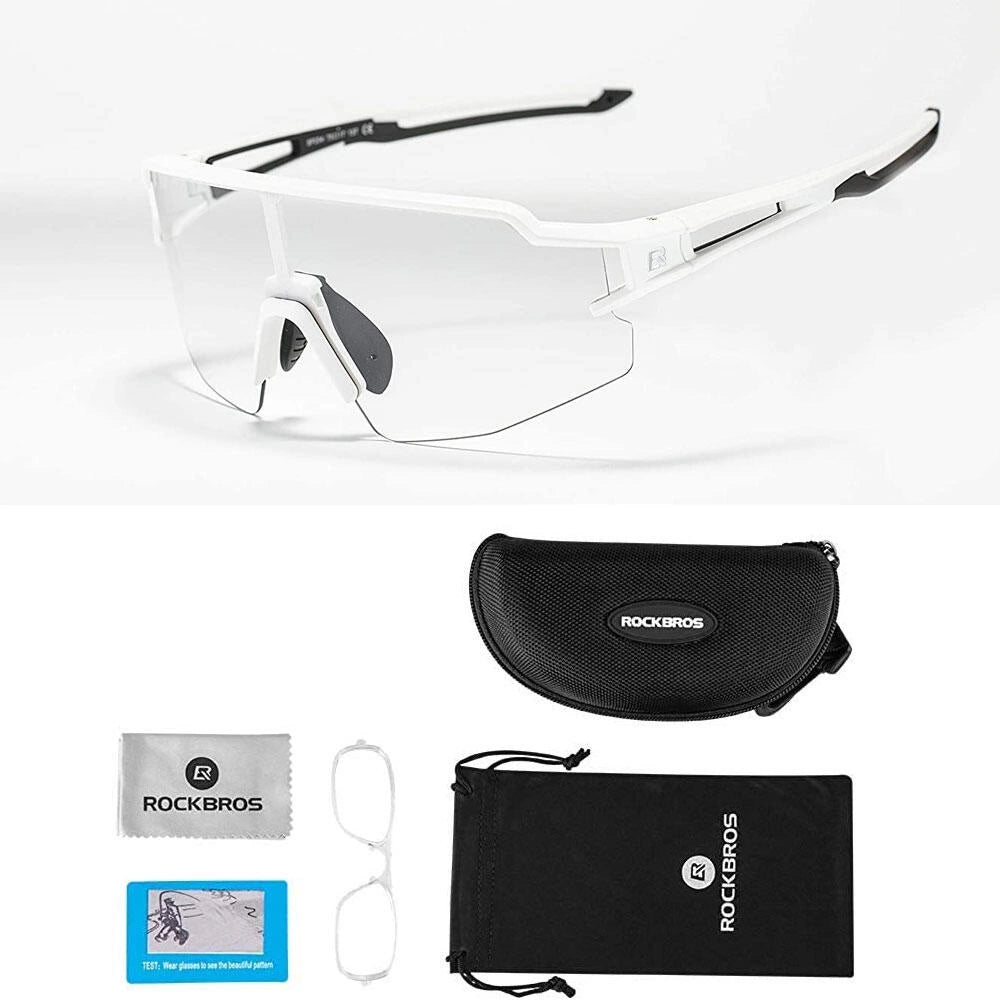 Rockbros 10172 photochromic UV400 cycling glasses - white_2
