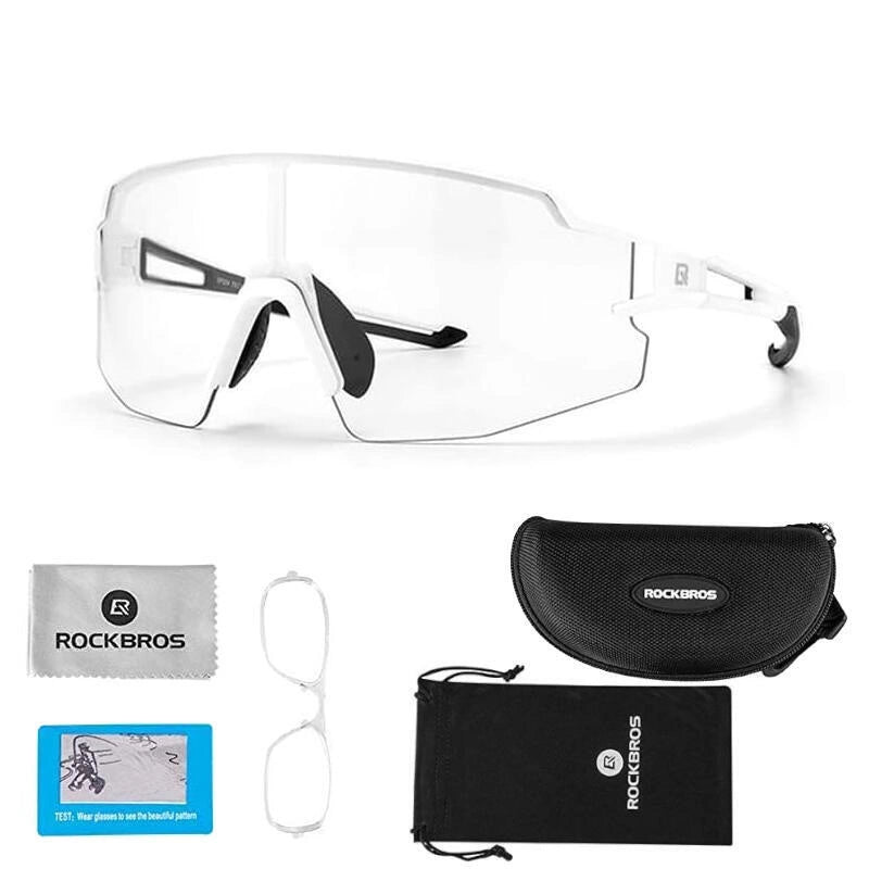 Rockbros 10172 photochromic UV400 cycling glasses - white_3