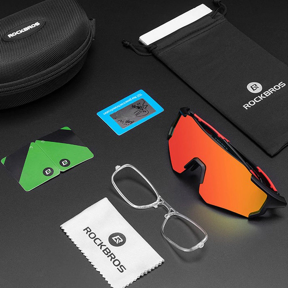 Rockbros 10182 polarizing cycling glasses - red_7