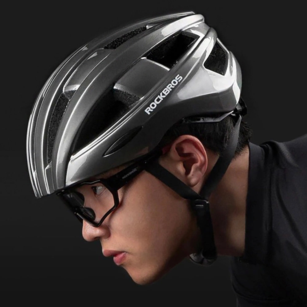 Rockbros ZK-013TI Bike Helmet Universal Size 55-60cm - Gray_5